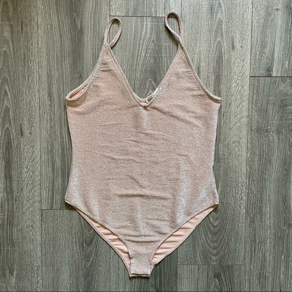 Cotton On Pink Glitter Bodysuit